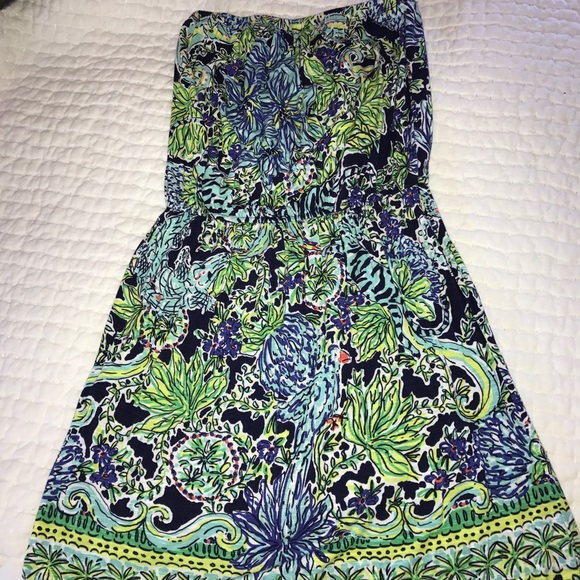 Lilly Pulitzer strapless summer dress - Picture 1 of 3