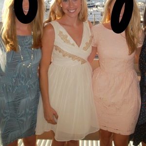 Ivory "minuet" cocktail dress