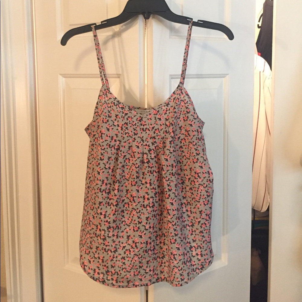 Floral dressy tank
