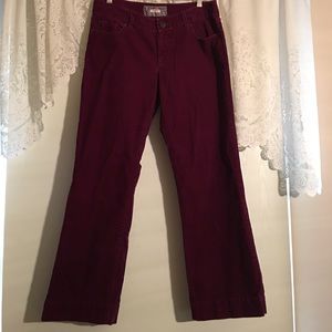 JCrew Bootcut Burgundy Corduroy Jeans
