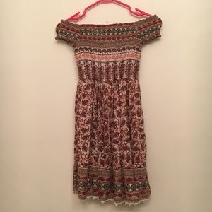 off the shoulder dress