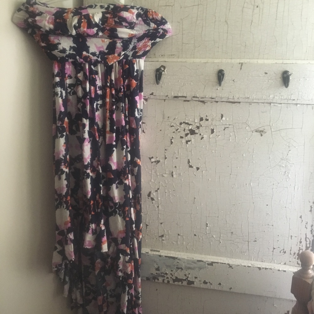Hi-low strapless dress size small junior