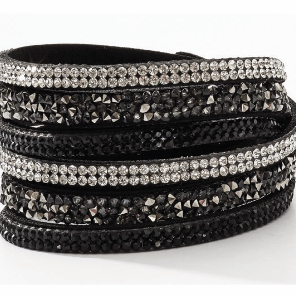 Choker/ Wrap bracelet, Adjustable - Picture 2 of 3