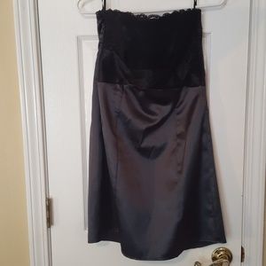 Black/Charcoal grey dress w/lace