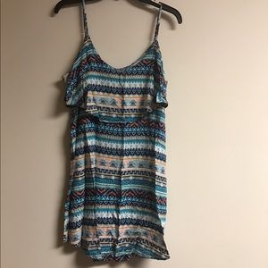 West Loop Tribal Boho Aztec Print XL Sundress