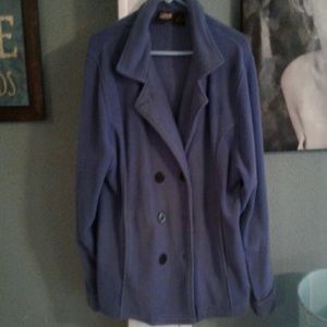 Button up blue coat