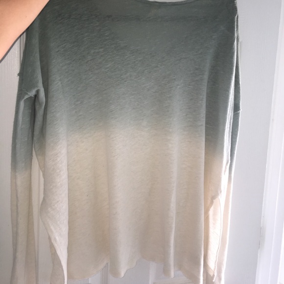 Free people blue ombré slouchy sweater size small - Picture 2 of 3