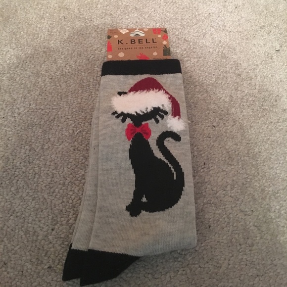 K. Bell Accessories - Holiday Cat Socks