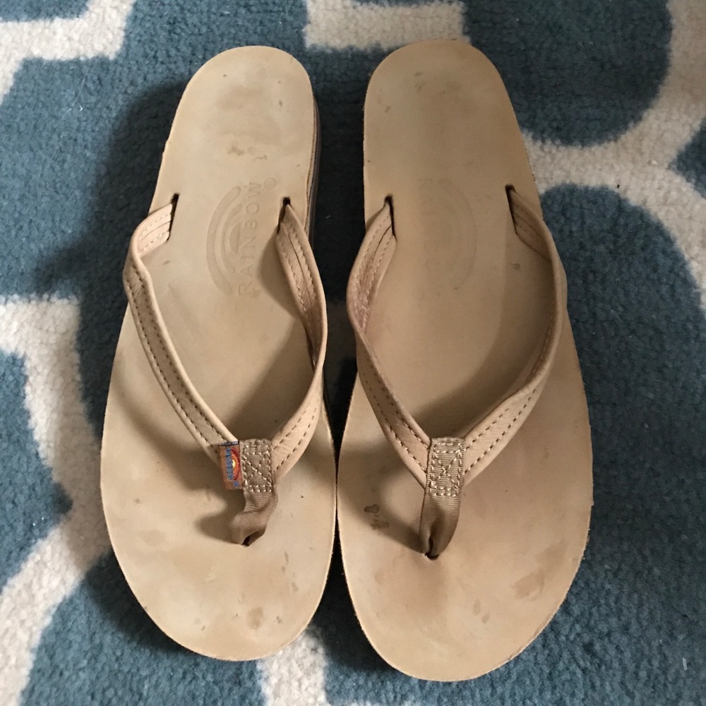 Rainbow Flip Flops