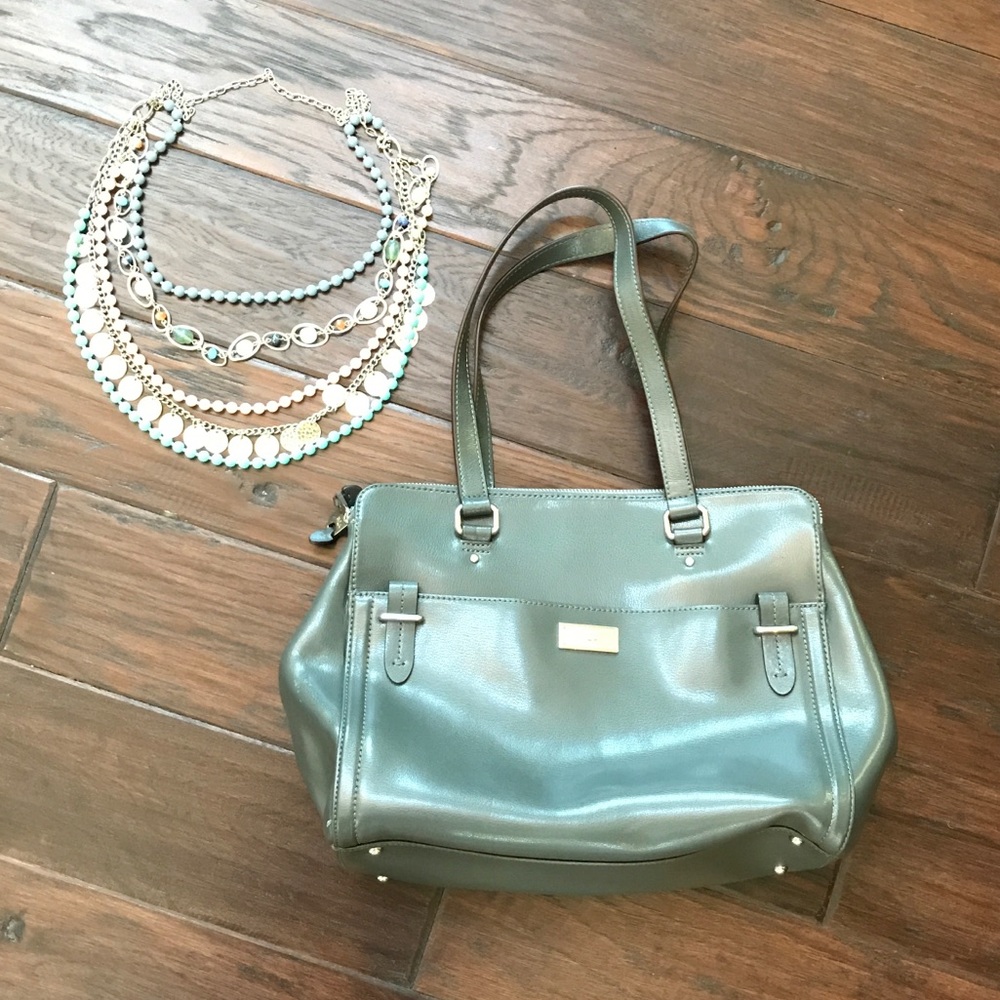 Ralph Lauren gray handbag