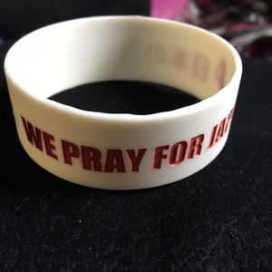 Lady Gaga We Pray for Japan Rubber Bracelet