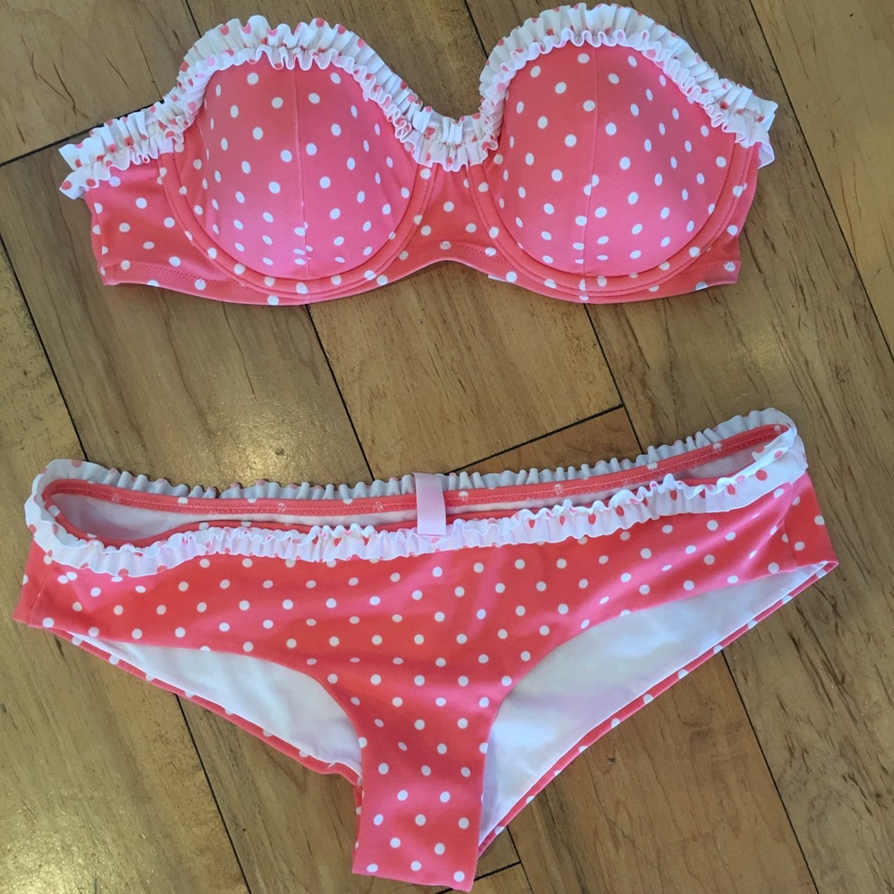 Victoria's Secret polka for bikini set