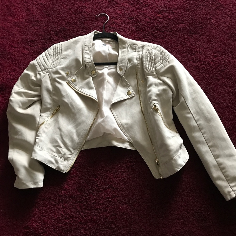Cream Suede Jacket