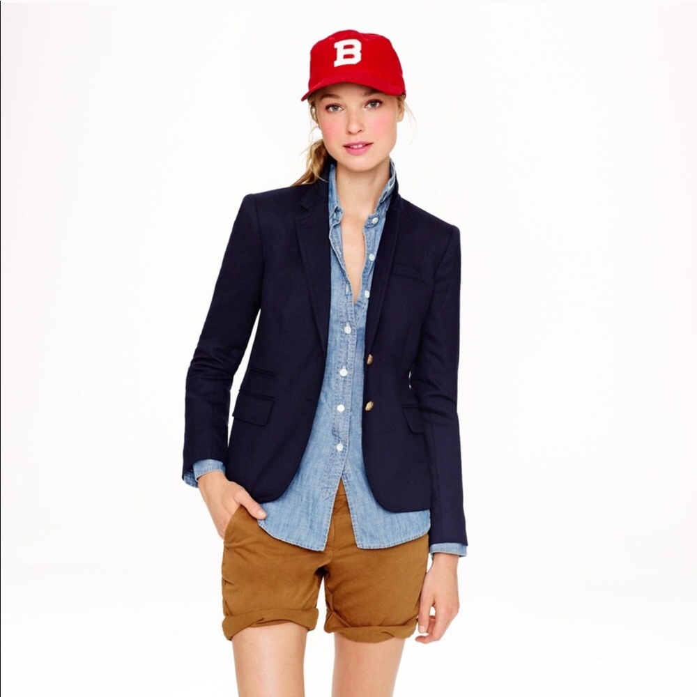 J.crew schoolboy blazer in navy wool