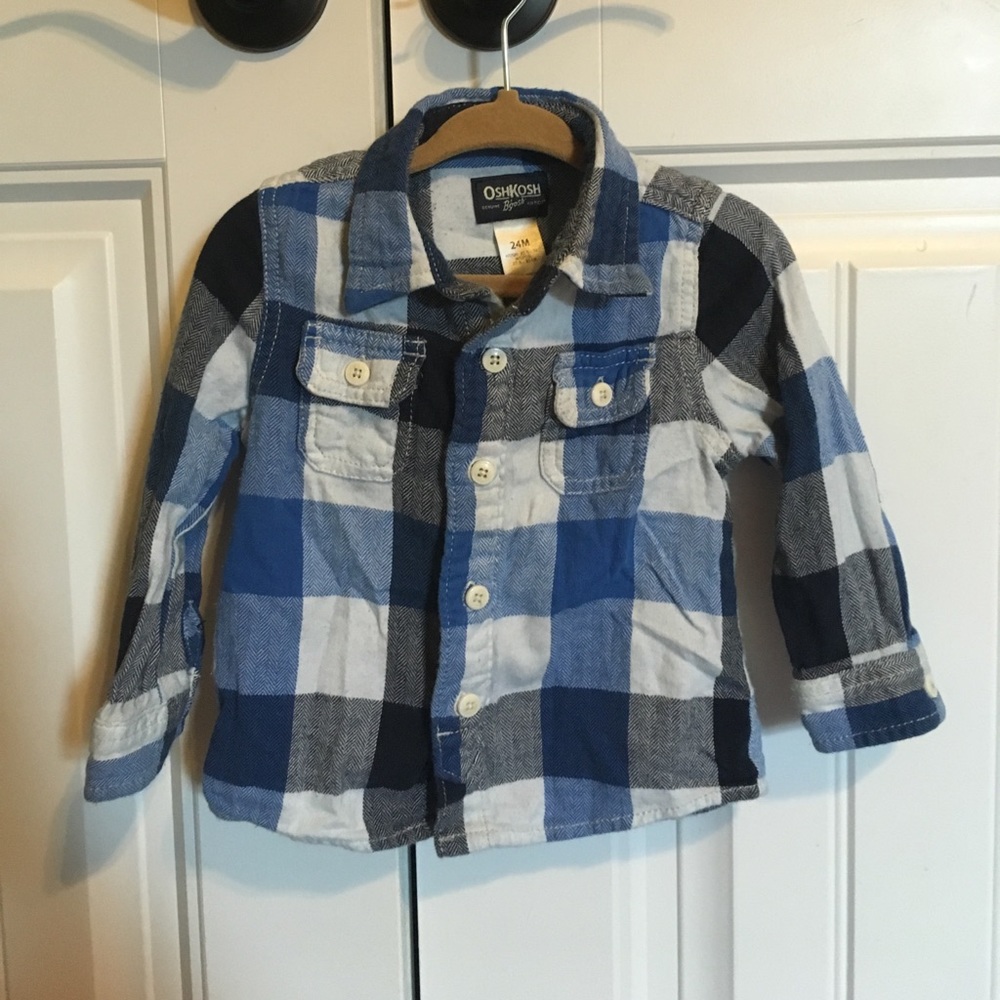 24M OshKosh Flannel Button Down