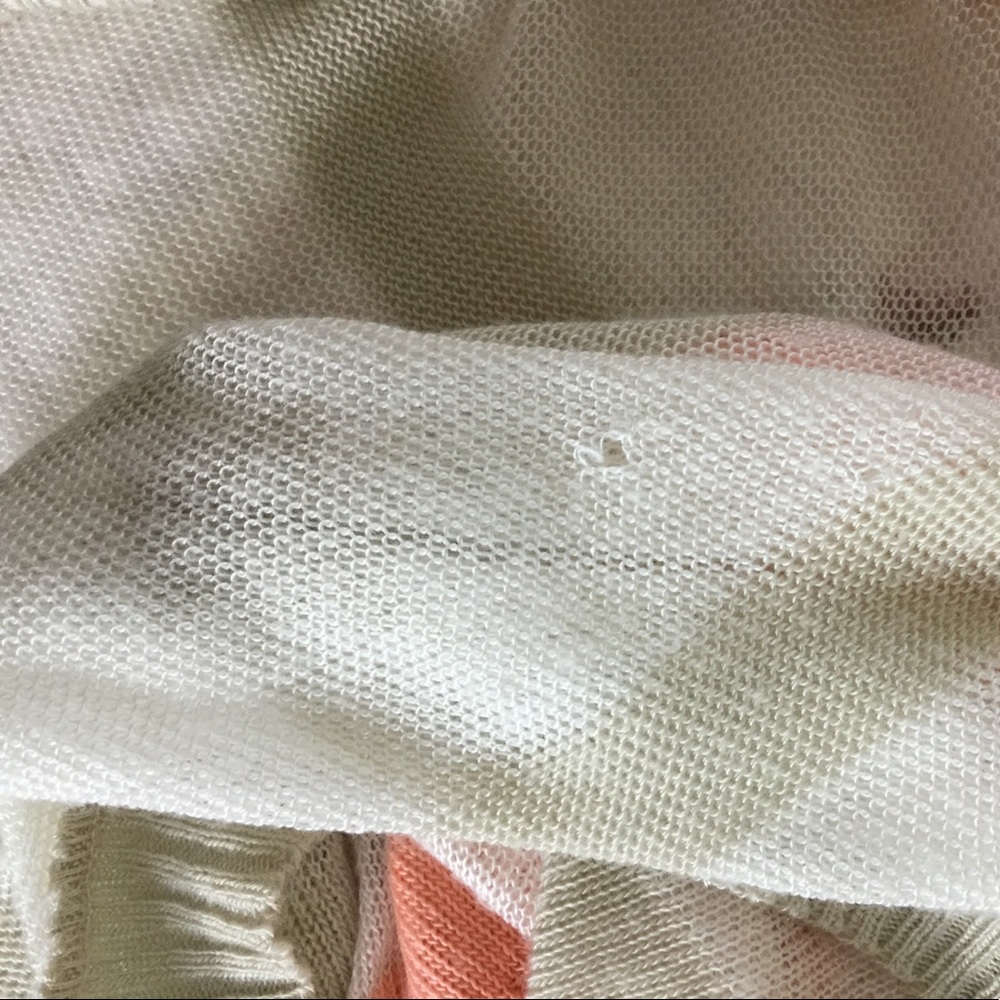 Coral and cream cardigan - Picture 5 of 6