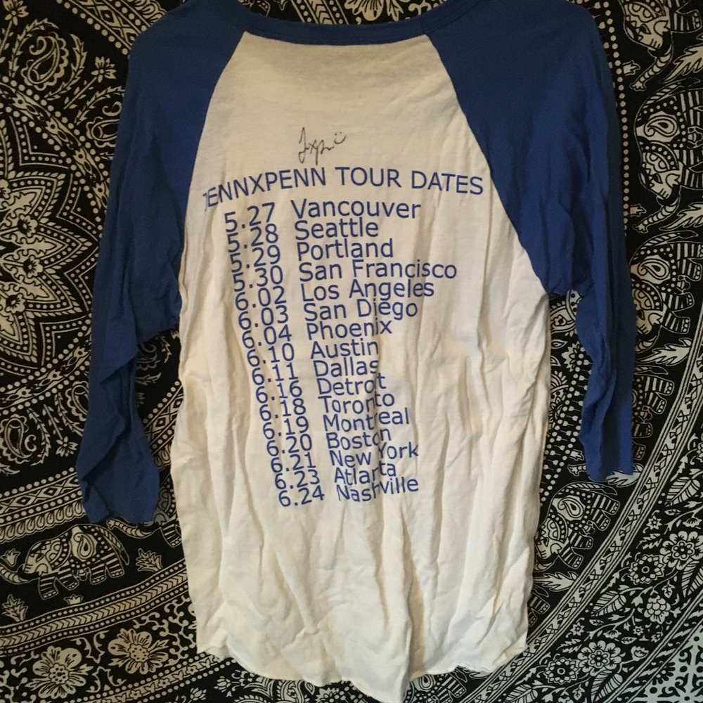 JennXPenn Autographed Baseball Tee