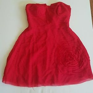 Modcloth Red Rose Dress