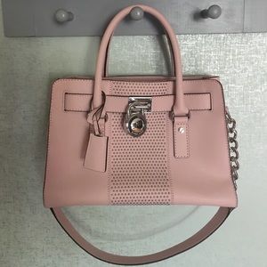 Michael Kors small Hamilton PINK  bag purse.