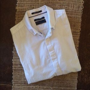 Men's Denim & Flower shirt (M)