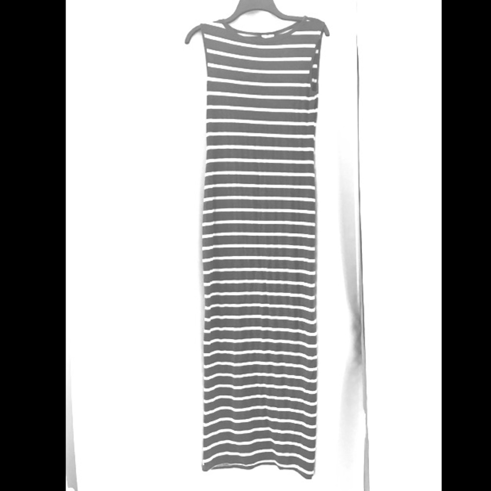 Tight striped maxi