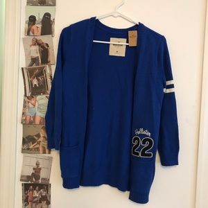 NWT Hollister varsity cardigan