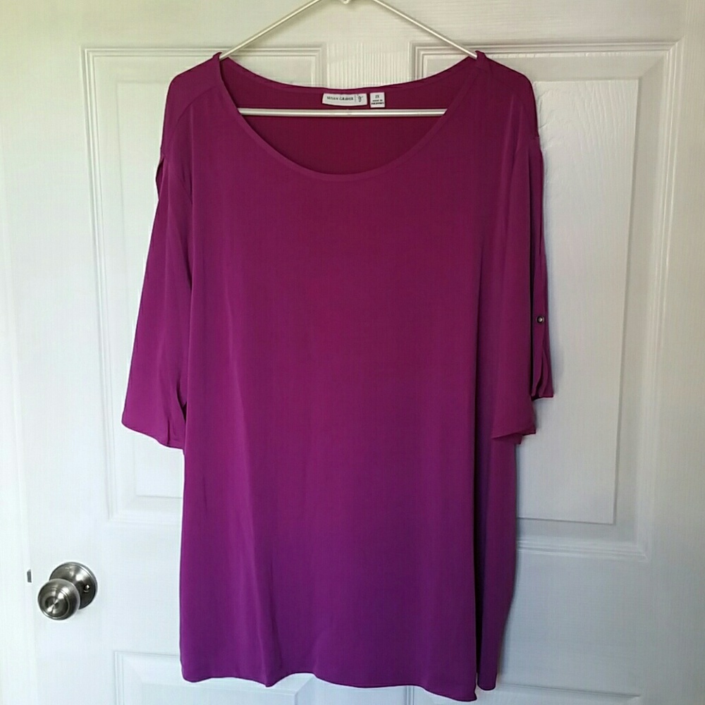Susan Graver purple blouse