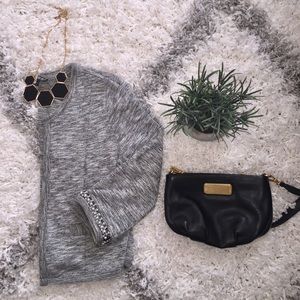 Express Cropped Cotton Blazer XS