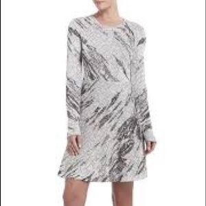 Jillian Crackled-Jacquard Dress xxs