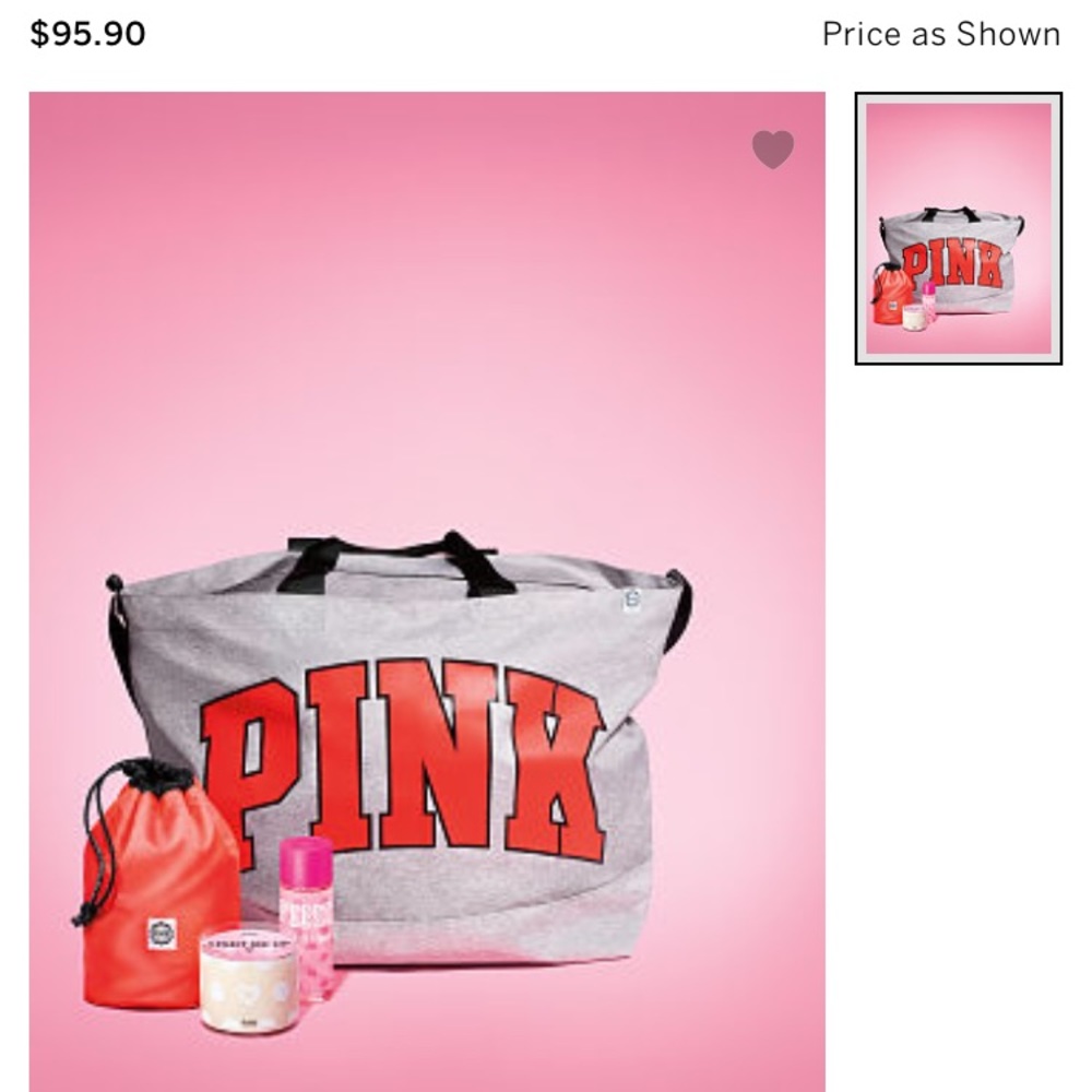 Victoria secret tote, candle, body spray