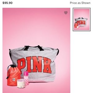 Victoria secret tote, candle, body spray