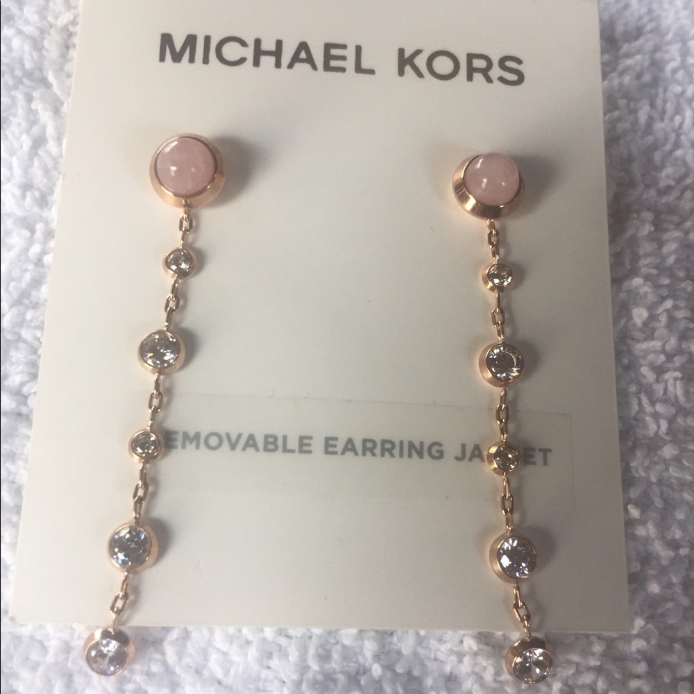 MICHAEL KORS CRYSTAL EARRINGS - Picture 2 of 6