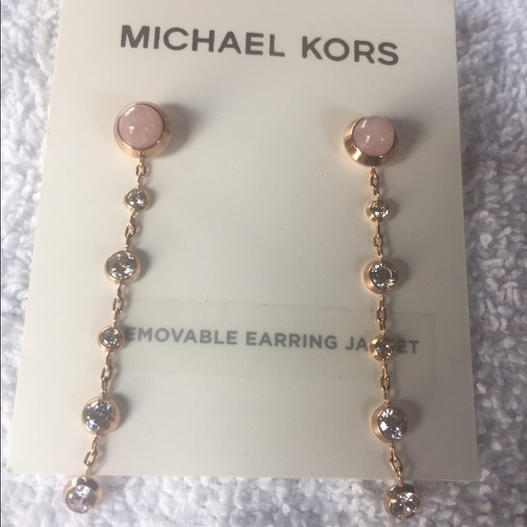 MICHAEL KORS CRYSTAL EARRINGS - Picture 2 of 6