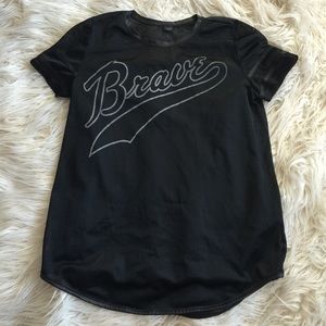 black see through jersey shirt dress