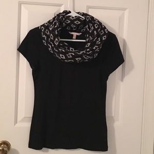 Old Navy black and white infinity scarf