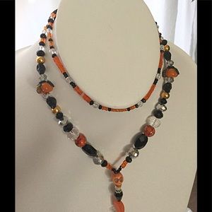 Halloween Crystal beaded lanyard