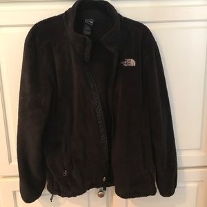 North Face fleece black jacket