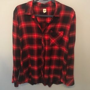 Flannel button down