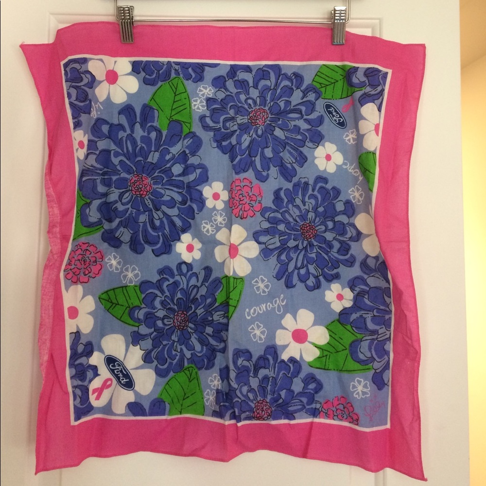 Lilly Pulitzer Breast Cancer Awareness Scarf