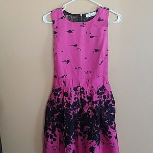 Modcloth Pink Paint Splatter Dress