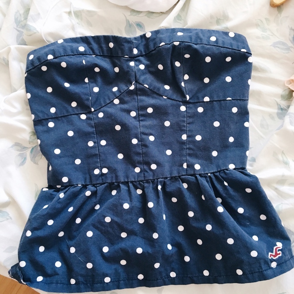 Hollister polka dot tube top