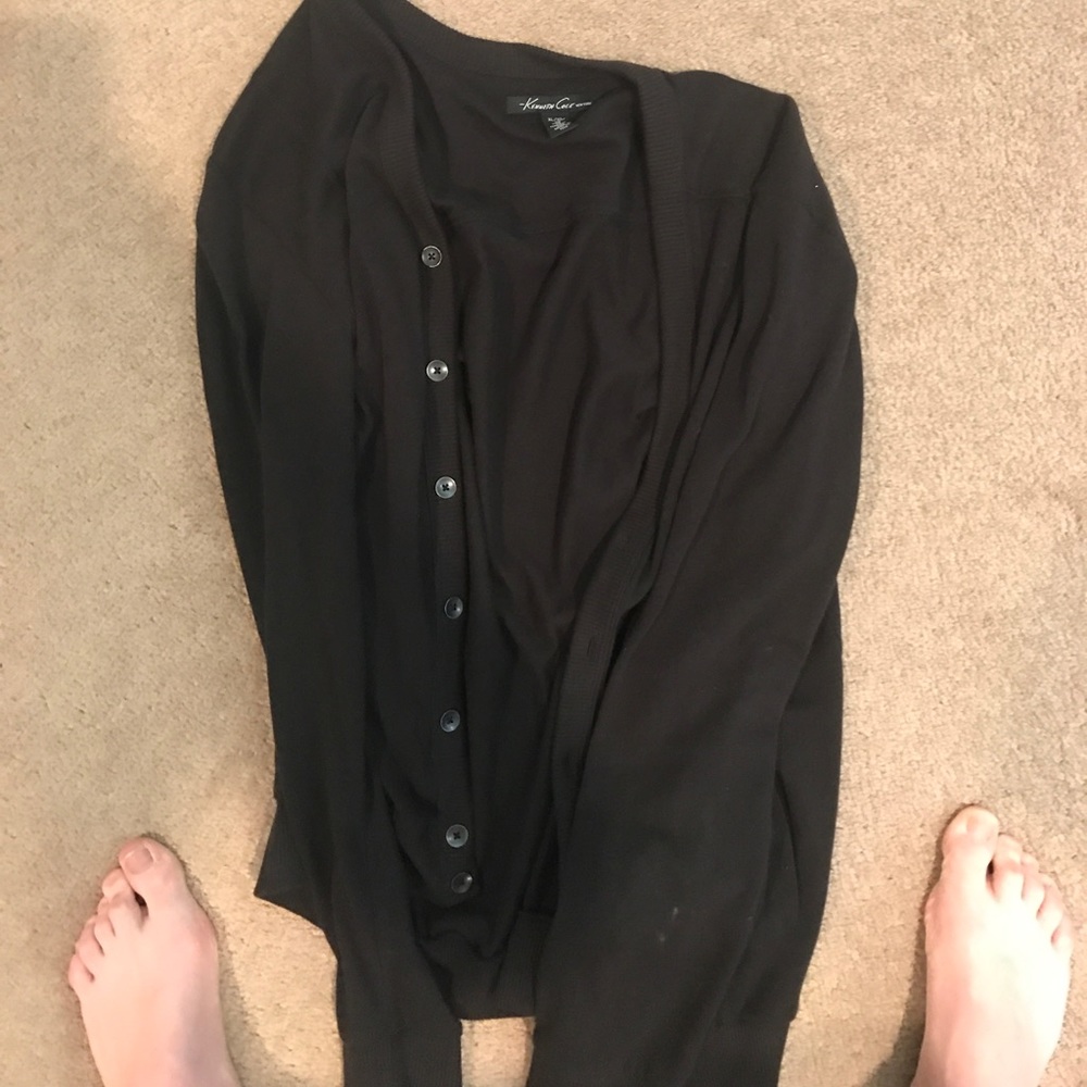 Men's XL Kenneth Cole Cardigan Black