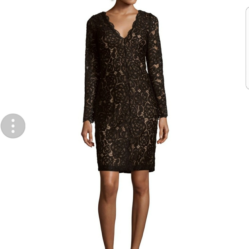 Vera Wang lace dress (Navy nude)