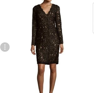 Vera Wang lace dress (Navy nude)