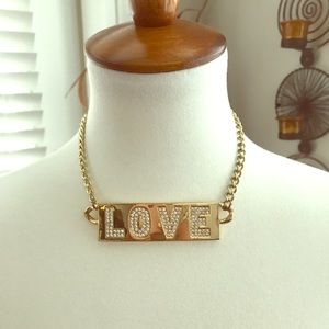 ❤️LOVE❤️ Gold Necklace