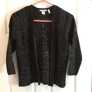 H&M | brocade open front cardigan