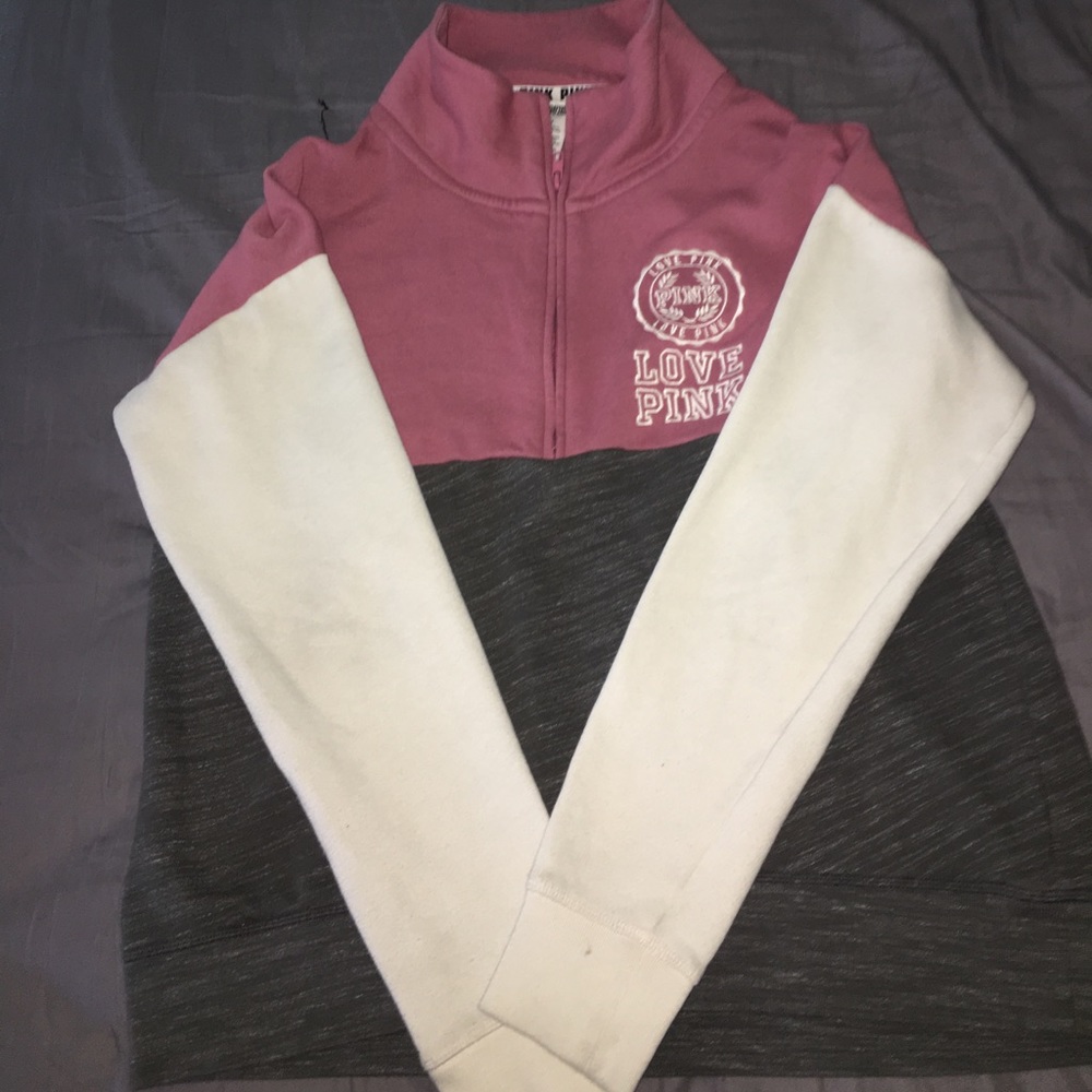 Pink Victoria secret have zip sweater