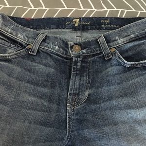 7 For all Mankind Crop Roxanne Denim Jeans