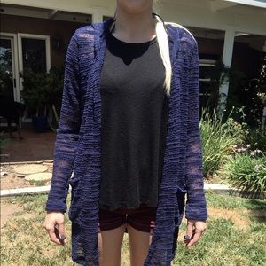 Brand new Tilly's long sleeve hooded cardigan