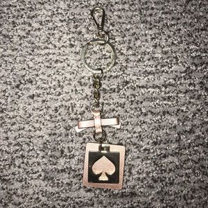Kate Spade cut out spade keychain